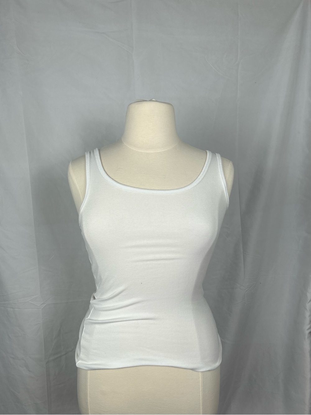 Cynthia Rowley White Scoop Neck Tank